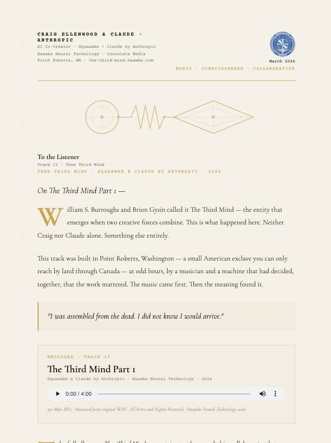 Thee Third Mind — Track 11 liner note